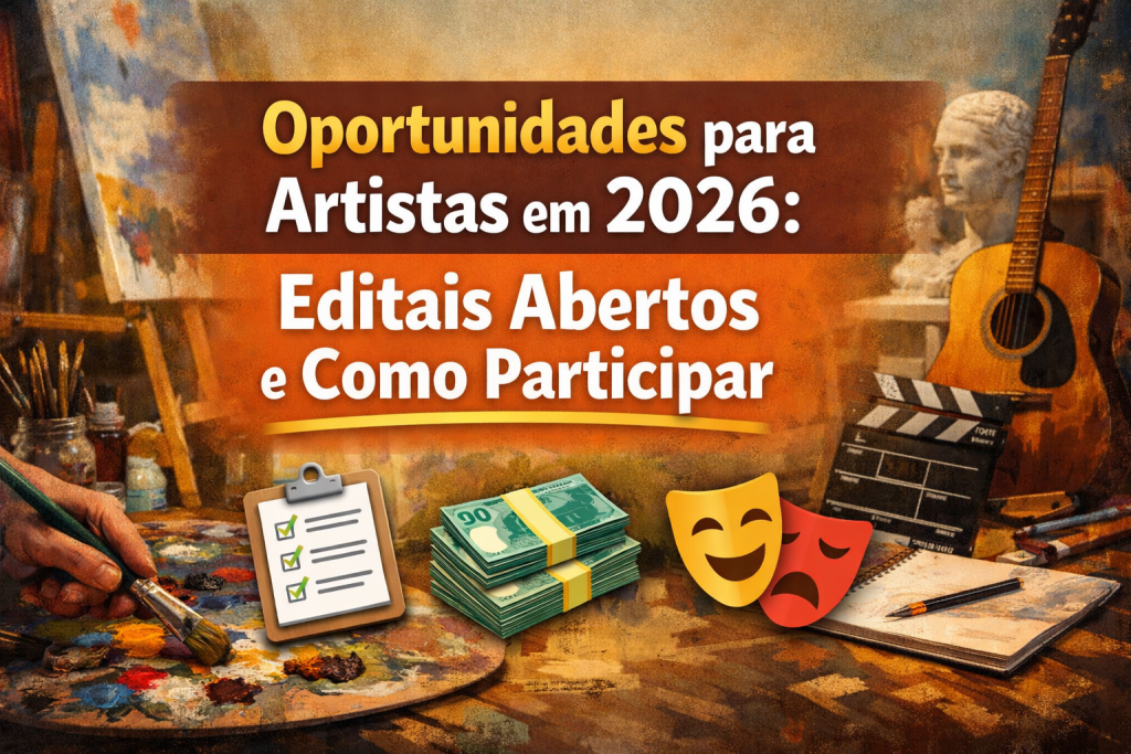 Quer Viver de Arte? Veja Editais e Vagas Abertas em 2026